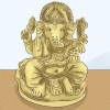 Orando ao deus hindu ganesha