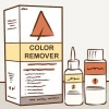 Remoção de tintura de cabelo loiro