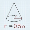 Calculando o volume de um cone