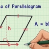 Calcular a área de um triângulo isósceles