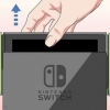 Desdobrar o suporte de um nintendo switch