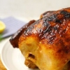 Reaqueça um frango grelhado no espeto