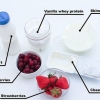 Fazendo um shake de proteína