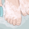 Usando um peeling esfoliante para os pés