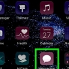 Para sair de uma conversa em grupo no samsung galaxy