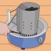 Usando um defumador de carvão