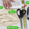 Construindo uma casa com palitos de picolé