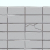 Reparando uma parede de bloco de concreto
