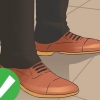 Andando em um novo par de sapatos