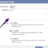 Criar um novo grupo no facebook