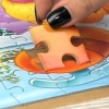 Finalizando um quebra-cabeça com mod podge
