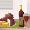 Preparando um jantar romântico em casa