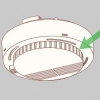 Cubra um detector de fumaça