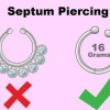 Esconder um piercing no septo