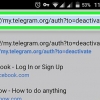 Excluir uma conta do telegram no android