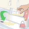Limpando um alimentador de beija-flor