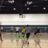 Esmagar um voleibol