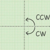 Girar uma forma matemática