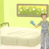 Limpando um quarto muito bagunçado