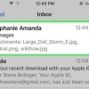Adicionar fotos de e-mails a um iphone