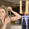 Colocando extensões de cabelo