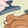 Fixação de extensões de cabelo com cola