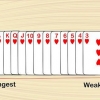 Jogando o jogo de cartas 13
