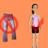 Estique as pernas para fazer a divisão