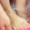 Corte o dedo e as unhas dos pés