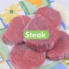 Bife redondo de churrasco