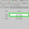 Adicionar links no excel