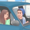 Beijando em um carro
