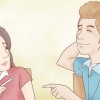 Conversando com uma garota na aula