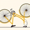 Removendo a ferrugem de uma corrente de bicicleta