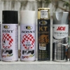 Usando tinta spray