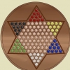 Jogando estrela halma
