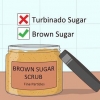 Usando esfoliante de açúcar