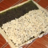 Fazendo rolos de sushi