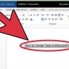 Centralizar texto no microsoft word