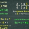 Simplificando frações matemáticas