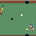 Jogar sinuca de 8 bolas