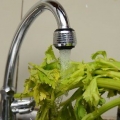 Fazendo suco de aipo