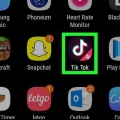 Bate-papo no tiktok no android