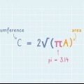Calcular circunferência usando área