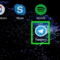 Encontre contatos no telegram no android