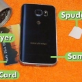 Removendo a parte traseira de um samsung galaxy