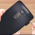 Removendo a bateria de um lg g2