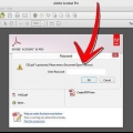 Restrição de um arquivo pdf protegido