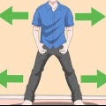 Fazendo o exercício de vácuo abdominal