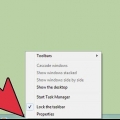 Redimensionando os ícones da barra de tarefas no windows 7